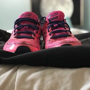 ASICS Mens Hot Pink Breast Cancer Running Shoes